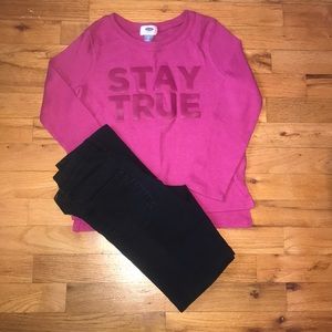 Old Navy Crazy 8 Girls Outfit Size Adj Waist 8 EUC